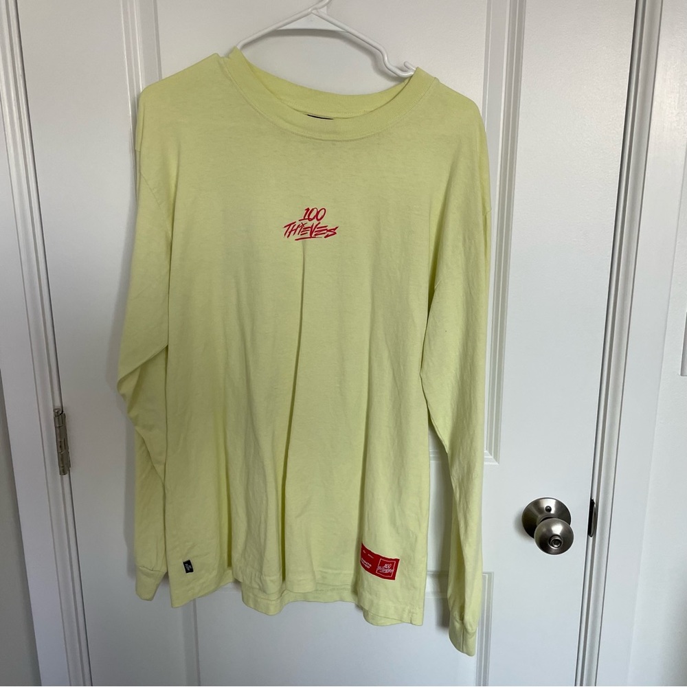 100 Thieves Enter Infinity Long Sleeve Tee Lemonade